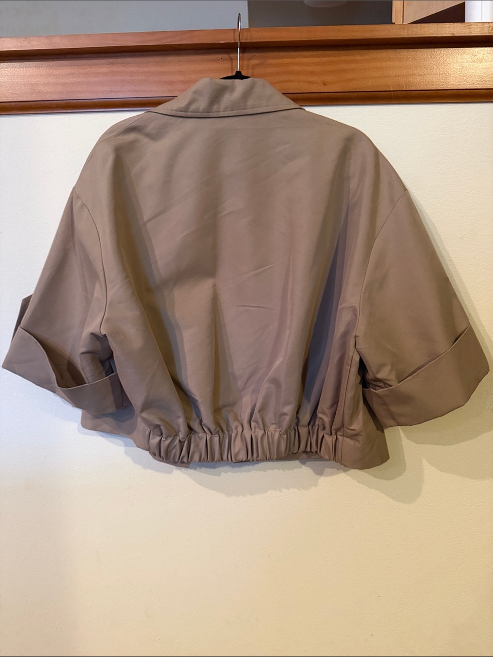 Zara Short Trench with Rolled Sleeves - Picture 10 of 11